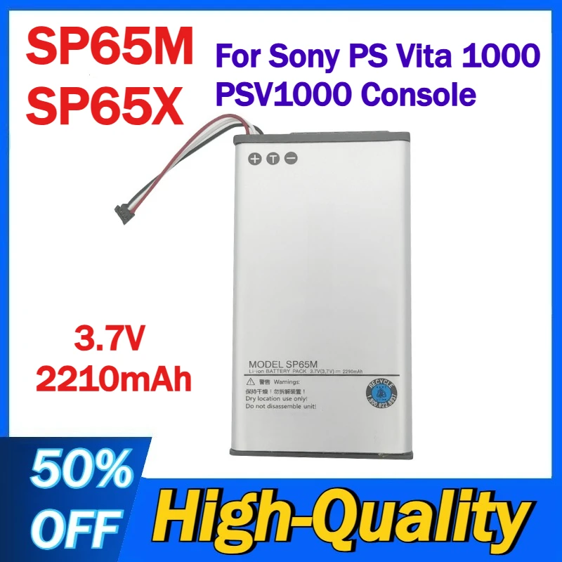 3.7V 2210mAh SP65M SP65X Rechargeable Li-ion Battery Replacement for Sony PS Vita 1000 PSV1000 Console
3.7V 2210mAh SP65M SP65X Rechargeable Li-ion Battery Replacement for Sony PS Vita 1000 PSV1000 Console