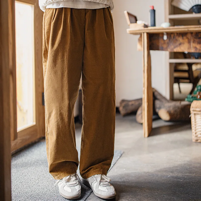 Maden Vintage Solid Color VTG Corduroy Casual Pants Versatile Wide-leg Straight Trousers Women's Bottoms for Autumn and Winter
Maden Vintage Solid Color VTG Corduroy Casual Pants Versatile Wide-leg Straight Trousers Women's Bottoms for Autumn and Winter