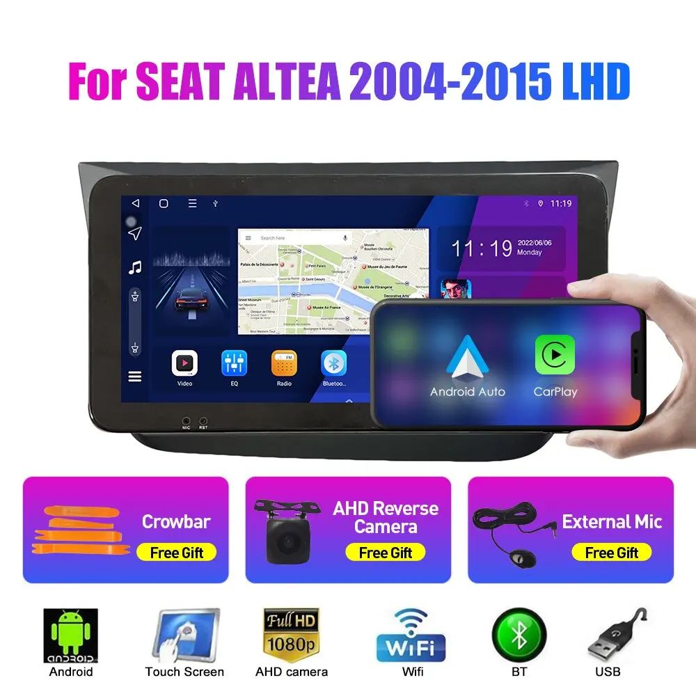 10,33-дюймовый автомобильный радиоприемник для SEAT ALTEA 2004-2015 2Din Android, восьмиядерный автомобильный стерео DVD, GPS-навигатор, плеер QLED, экран Carplay
10,33-дюймовый автомобильный радиоприемник для SEAT ALTEA 2004-2015 2Din Android, восьмиядерный автомобильный стерео DVD, GPS-навигатор, плеер QLED, экран Carplay