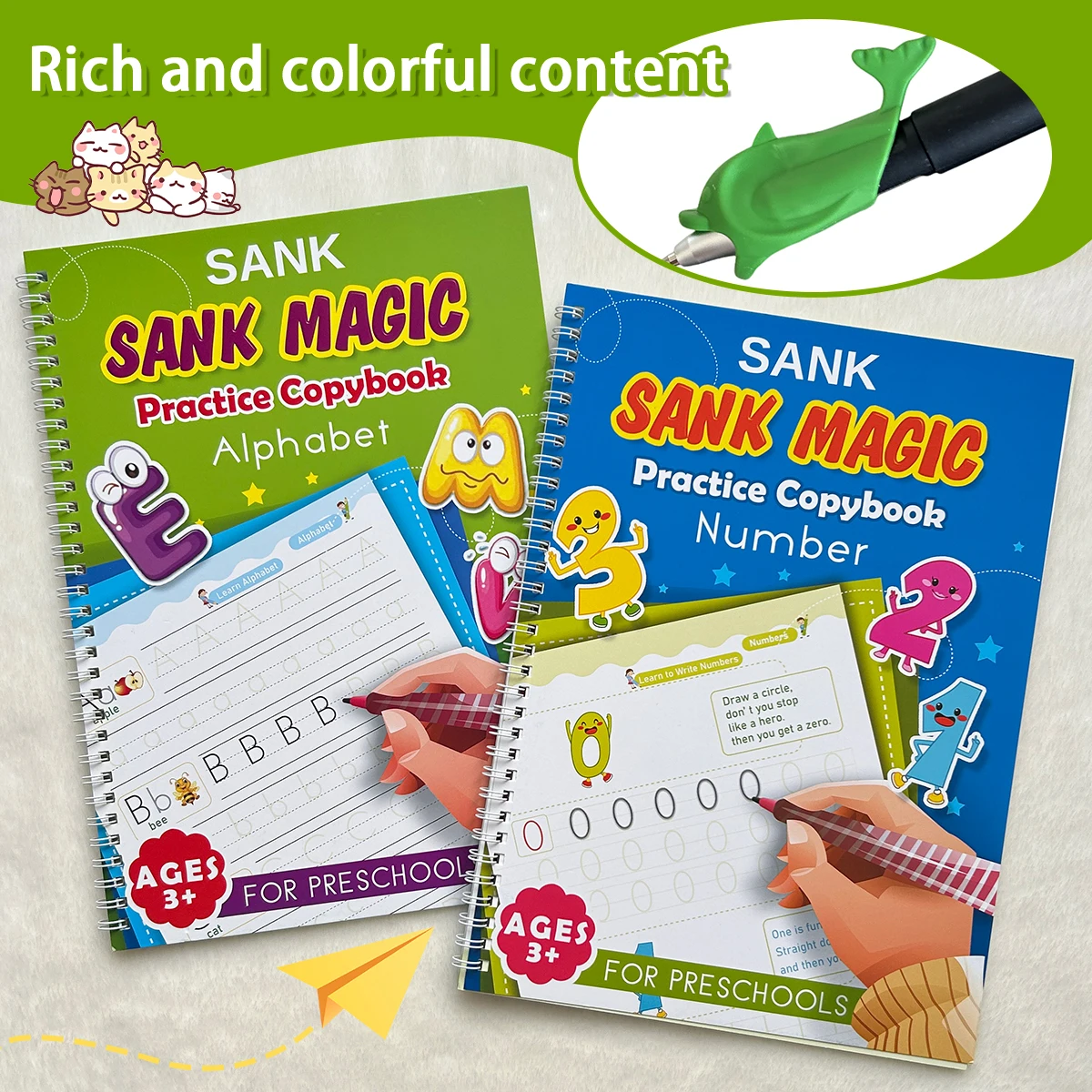 2 Books English Number Word Magic Exercise Book,Suitable for Preschool Children's Pen Control Training,School Gifts
2 Books English Number Word Magic Exercise Book,Suitable for Preschool Children's Pen Control Training,School Gifts