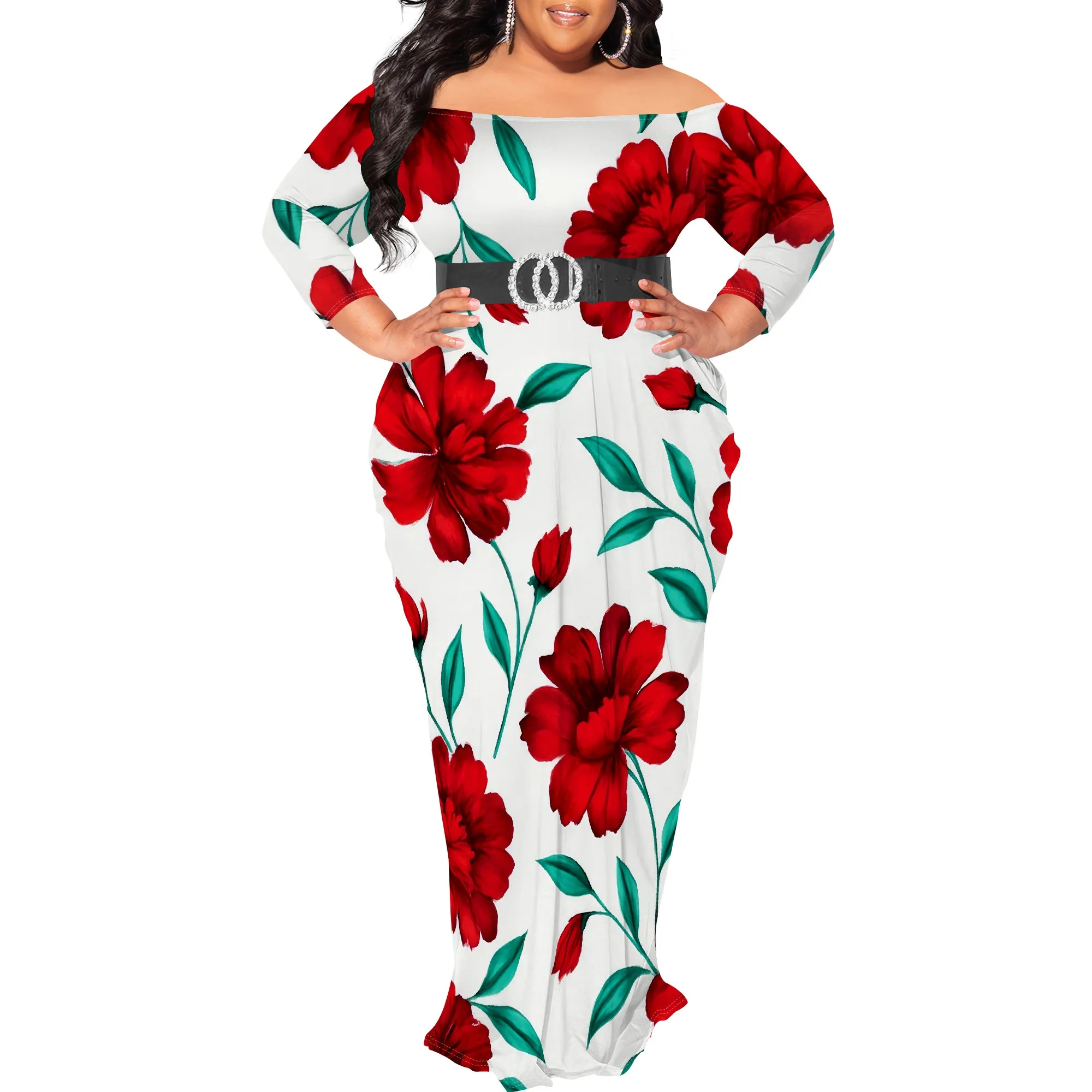 Plus Size Autumn Dresses for Curvy Floral Print Women Casual Long Sleeve Floor Length Sundress Sexy Bodycon Wrap Maxi Dress
Plus Size Autumn Dresses for Curvy Floral Print Women Casual Long Sleeve Floor Length Sundress Sexy Bodycon Wrap Maxi Dress