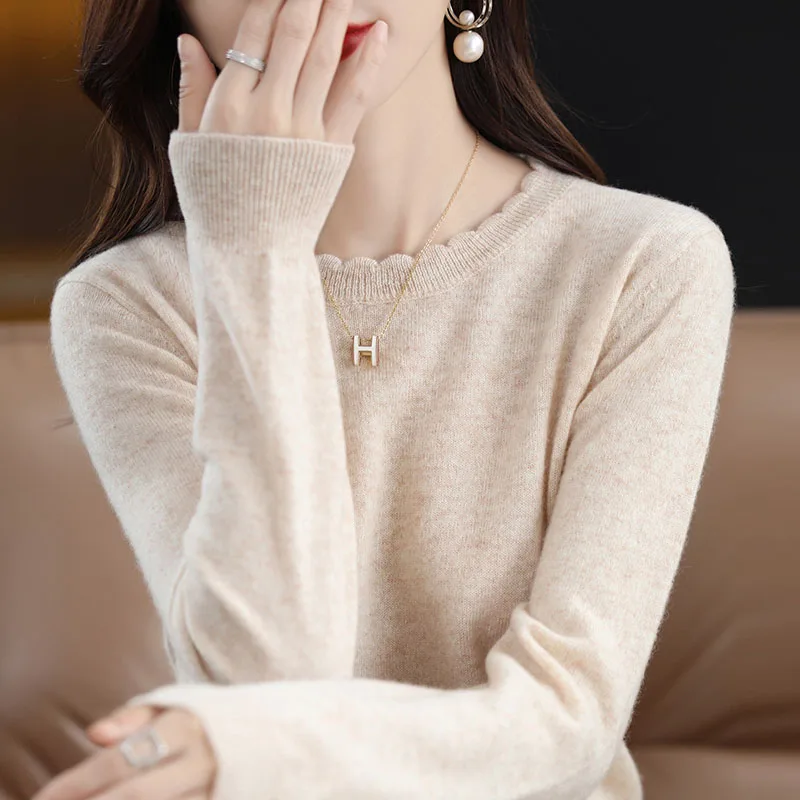 Women Clothing Fashion Long Sleeve O-Neck Knitted Sweater Women Pullovers White Knit Sweater Pullover Women Tops Knitwears Q1084
Women Clothing Fashion Long Sleeve O-Neck Knitted Sweater Women Pullovers White Knit Sweater Pullover Women Tops Knitwears Q1084