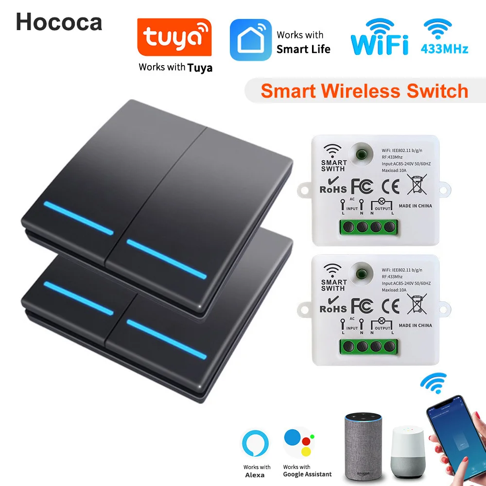 Battery-Powered Long-Distance Tuya Smart Wireless Switch 86 Type Fluorescent Strip Panel 1/2/3 Gang Lamp Remote Control Switches
Battery-Powered Long-Distance Tuya Smart Wireless Switch 86 Type Fluorescent Strip Panel 1/2/3 Gang Lamp Remote Control Switches