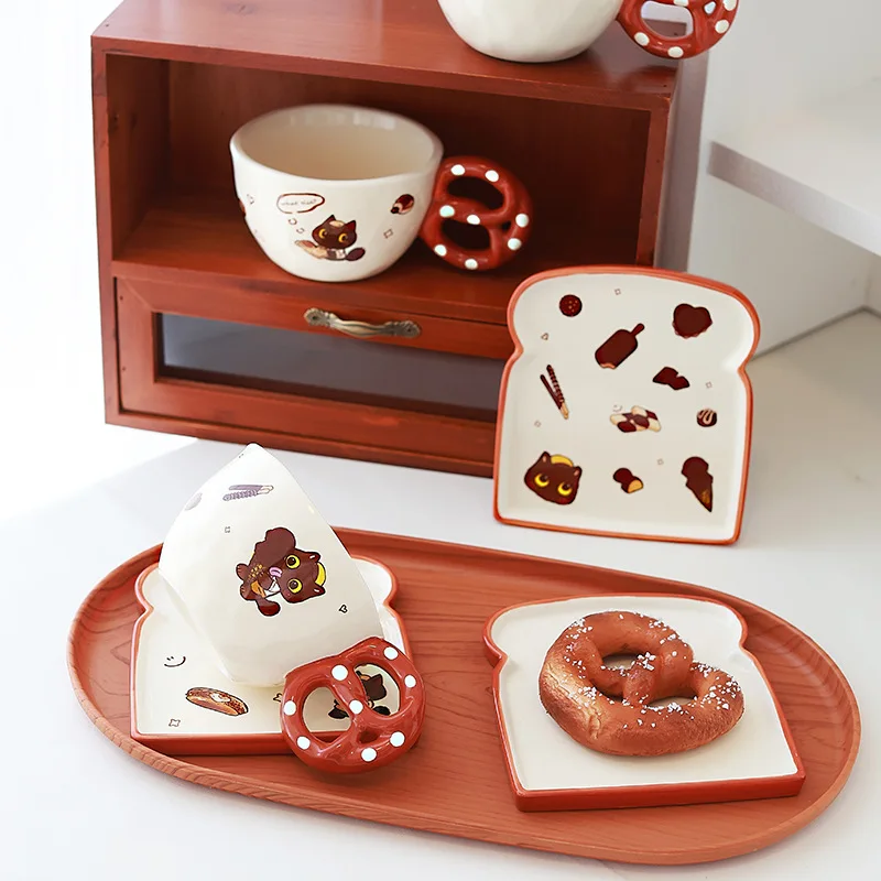 Artistic Ceramic Mug for Home Use, Coffee Drinking for Girls, New Cute Bread Series, Coffee Cups and Plates
Artistic Ceramic Mug for Home Use, Coffee Drinking for Girls, New Cute Bread Series, Coffee Cups and Plates