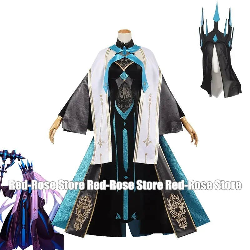 Game FGO Winter Queen Morgan le Fay Cosplay Costume Fancy Party Dress With Crown Halloween Carnival Uniforms Custom Made
Game FGO Winter Queen Morgan le Fay Cosplay Costume Fancy Party Dress With Crown Halloween Carnival Uniforms Custom Made