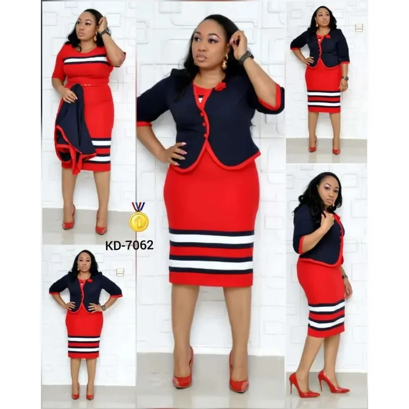 2 Piece Set African Dresses For Women Jacket Tops And Dress 2025 New Arrival Elegant Design Office Lady Suit African Clothes
2 Piece Set African Dresses For Women Jacket Tops And Dress 2025 New Arrival Elegant Design Office Lady Suit African Clothes