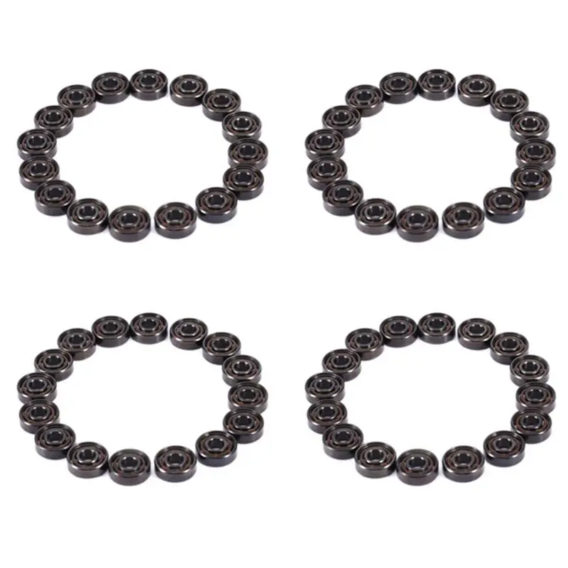 64 шт. подшипников 608 (8x22x7 мм) ABEC-11 гибридные с 6 белыми шариками из ZrO2 для скейтбордов и роликовых коньков
64 шт. подшипников 608 (8x22x7 мм) ABEC-11 гибридные с 6 белыми шариками из ZrO2 для скейтбордов и роликовых коньков