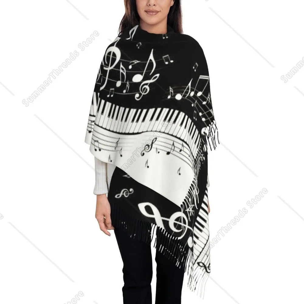 Клавиши фортепиано с музыкальными нотами, зимний шарф с принтом для женщин, шарф для женщин, зимние накидки, свадебный шарф
Клавиши фортепиано с музыкальными нотами, зимний шарф с принтом для женщин, шарф для женщин, зимние накидки, свадебный шарф
