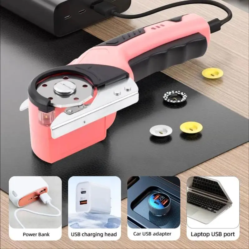 Cordless Electric Fabric Scissors With 1500mAh Battery LED Light Rechargeable Cutter For Cloth Leather Paper Cutting D2RD
Cordless Electric Fabric Scissors With 1500mAh Battery LED Light Rechargeable Cutter For Cloth Leather Paper Cutting D2RD