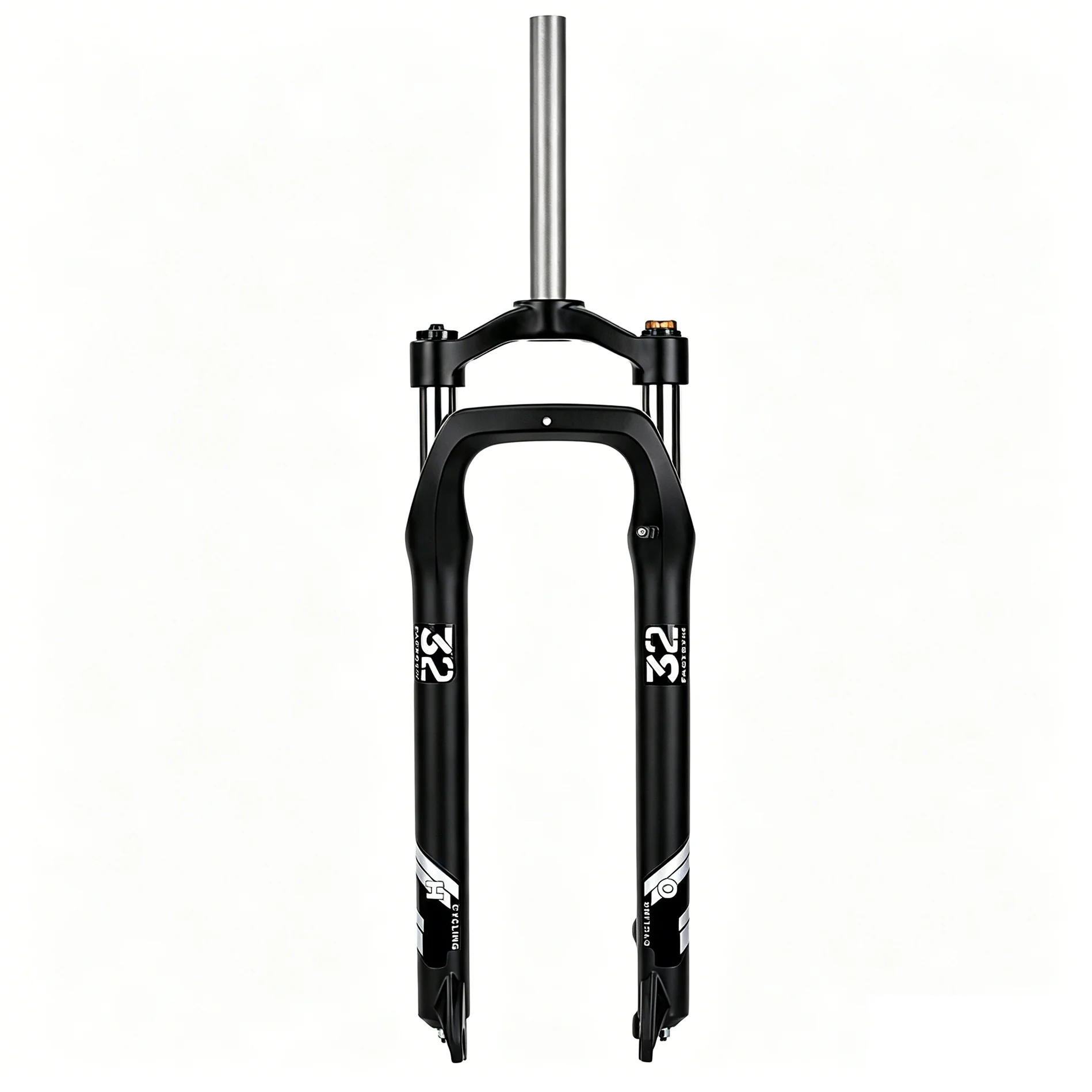 26 Inch Fat Bike Suspension Fork, 100mm Travel Hydraulic Fork with Manual Lockout, 9x135mm QR, Straight 1-1/8" Steerer, Fits 26x
26 Inch Fat Bike Suspension Fork, 100mm Travel Hydraulic Fork with Manual Lockout, 9x135mm QR, Straight 1-1/8" Steerer, Fits 26x