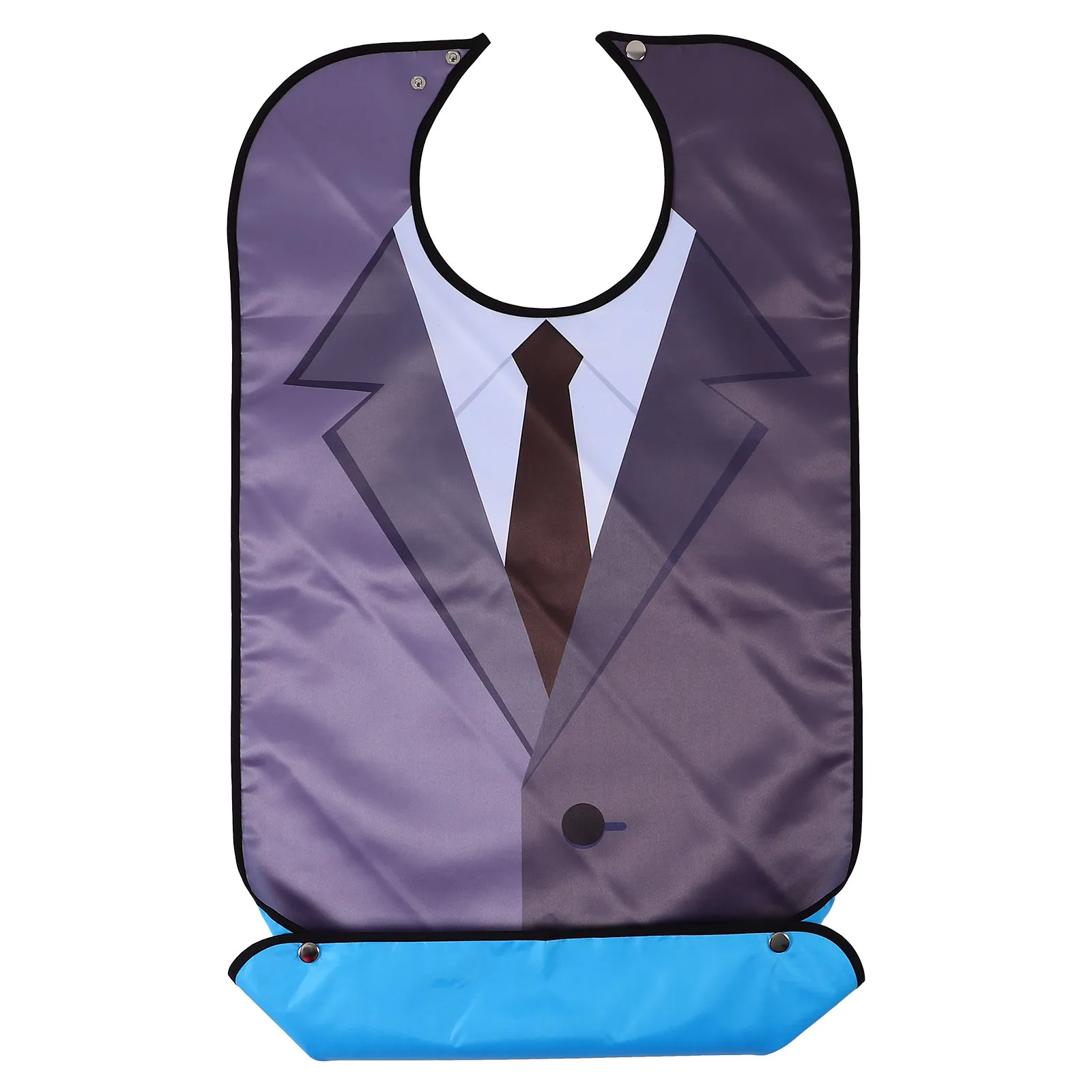 Long Adult Bib for Men and Seniors with Suit Pattern Design Easy Snap Buckle Adjustable Eating Protector Stain Resistant
Long Adult Bib for Men and Seniors with Suit Pattern Design Easy Snap Buckle Adjustable Eating Protector Stain Resistant