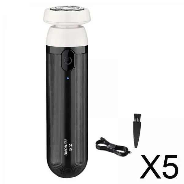 5xMini Electric Shaver Cordless Pocket LED Light Display Black
5xMini Electric Shaver Cordless Pocket LED Light Display Black