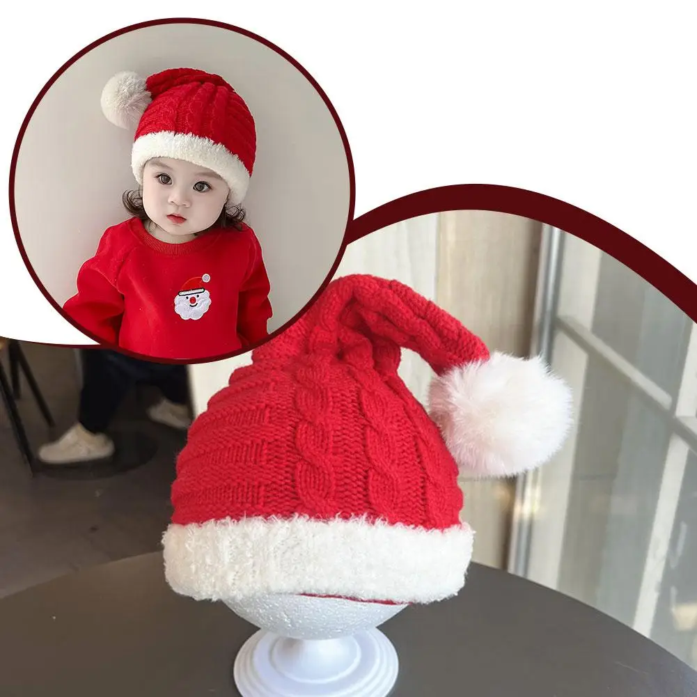 Красная рождественская шапка для ребенка, зимняя вязаная шапка с помпоном для младенцев, красная новогодняя еженедельная детская шапка с защитой ушей, головной убор
Красная рождественская шапка для ребенка, зимняя вязаная шапка с помпоном для младенцев, красная новогодняя еженедельная детская шапка с защитой ушей, головной убор