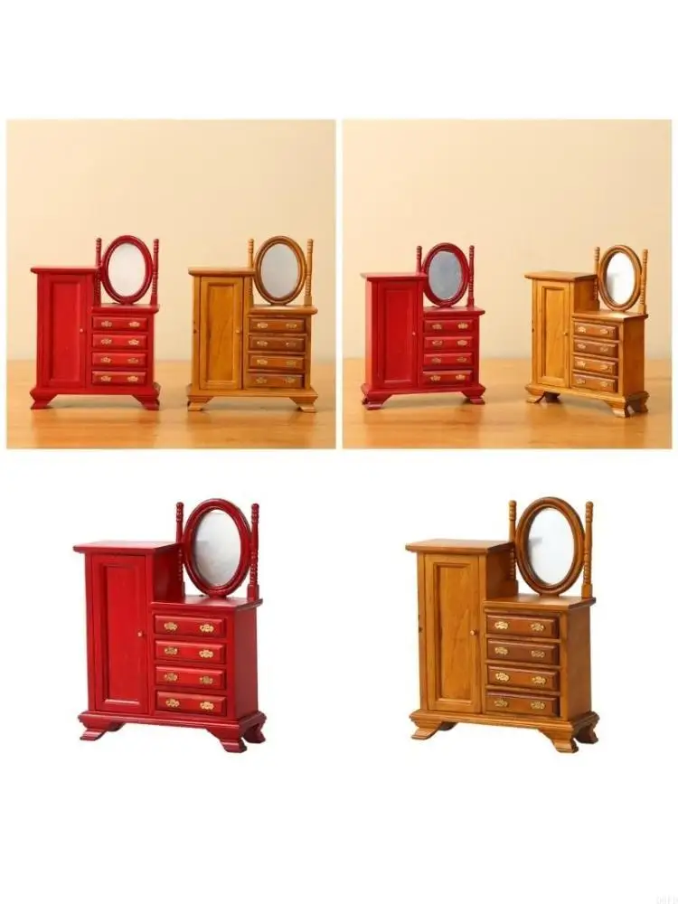 Miniature Furniture 1/12 Doll House Accessories Realistic Vanity Dresser
Miniature Furniture 1/12 Doll House Accessories Realistic Vanity Dresser