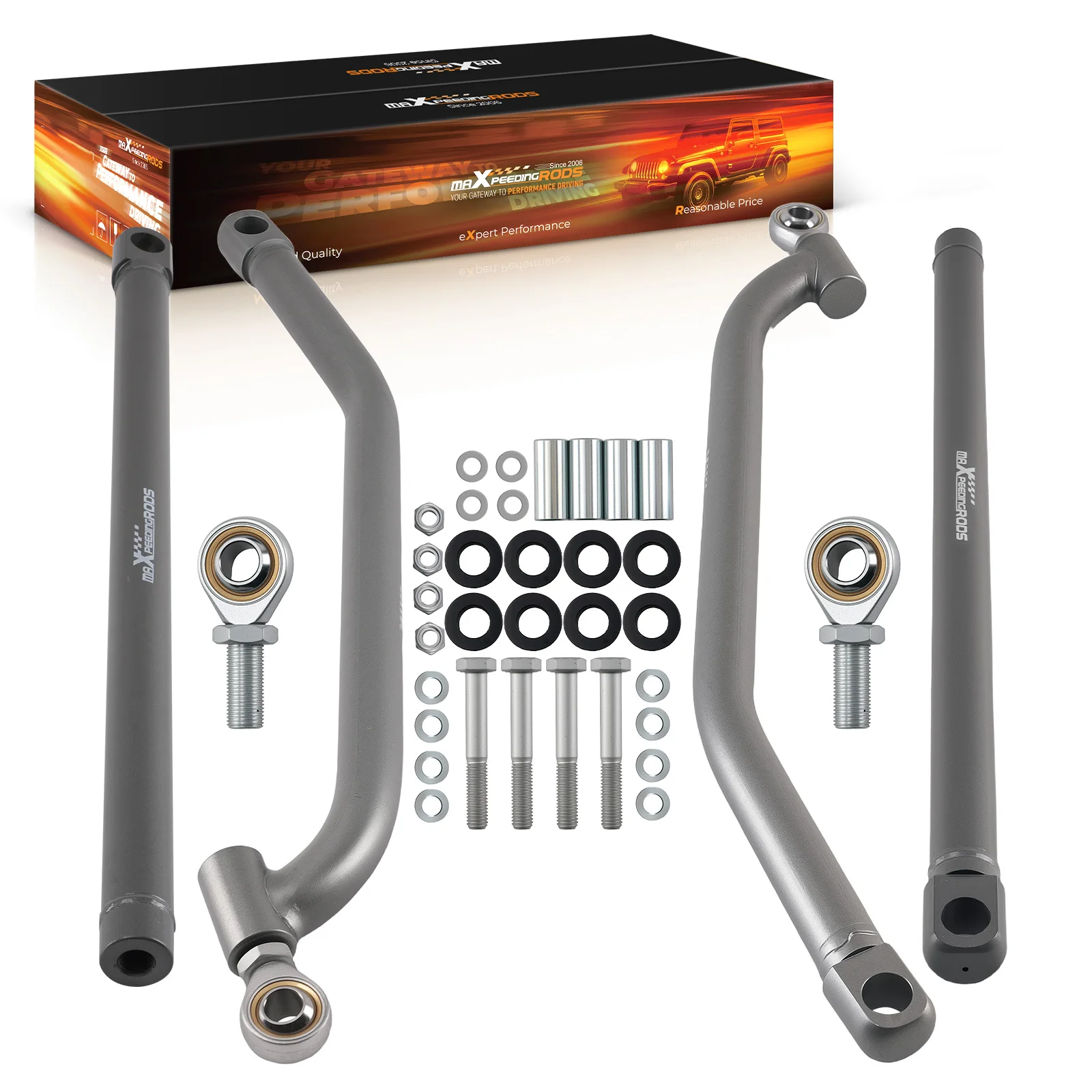 Upper Lower Max Clearance Radius Rods Bars Kit for Polaris RZR 1000 XP 2014
Upper Lower Max Clearance Radius Rods Bars Kit for Polaris RZR 1000 XP 2014