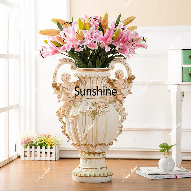 European Large Floor Resin Luxury Vase Home Livingroom Ornaments Crafts Lobby Store Fake Flower Arrangement Adornment Decoration
European Large Floor Resin Luxury Vase Home Livingroom Ornaments Crafts Lobby Store Fake Flower Arrangement Adornment Decoration