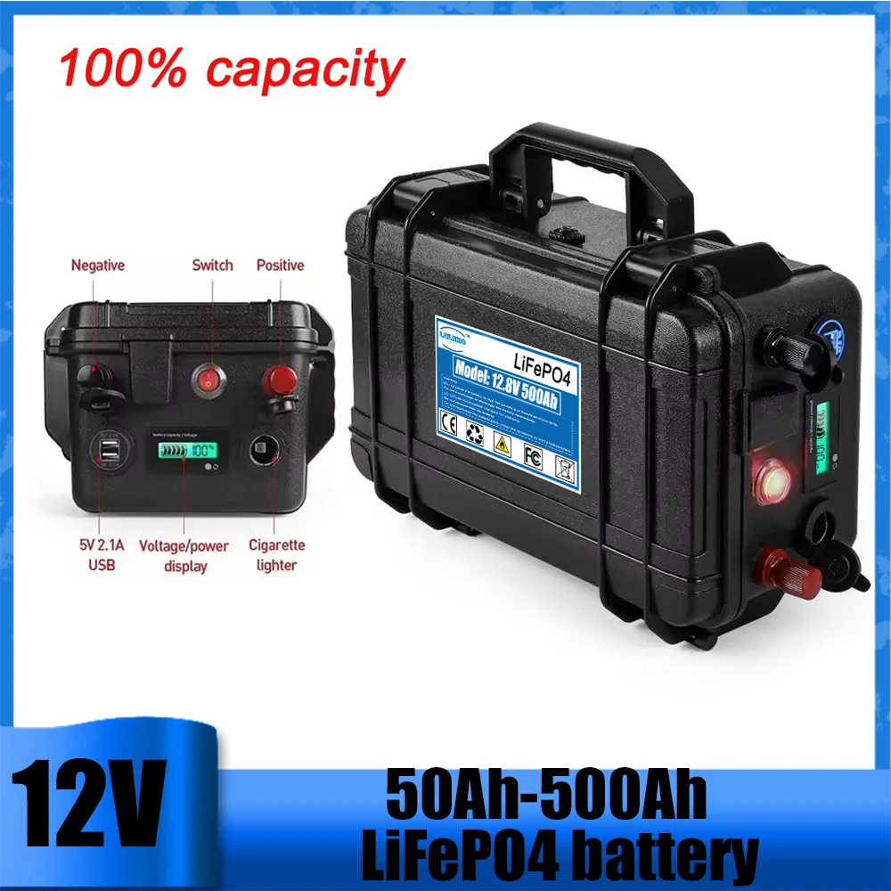 Waterproof 12V 200-500AH LiFePO4 battery power monitor 100AH BMS 24H shipment air freight 30AH charger
Waterproof 12V 200-500AH LiFePO4 battery power monitor 100AH BMS 24H shipment air freight 30AH charger