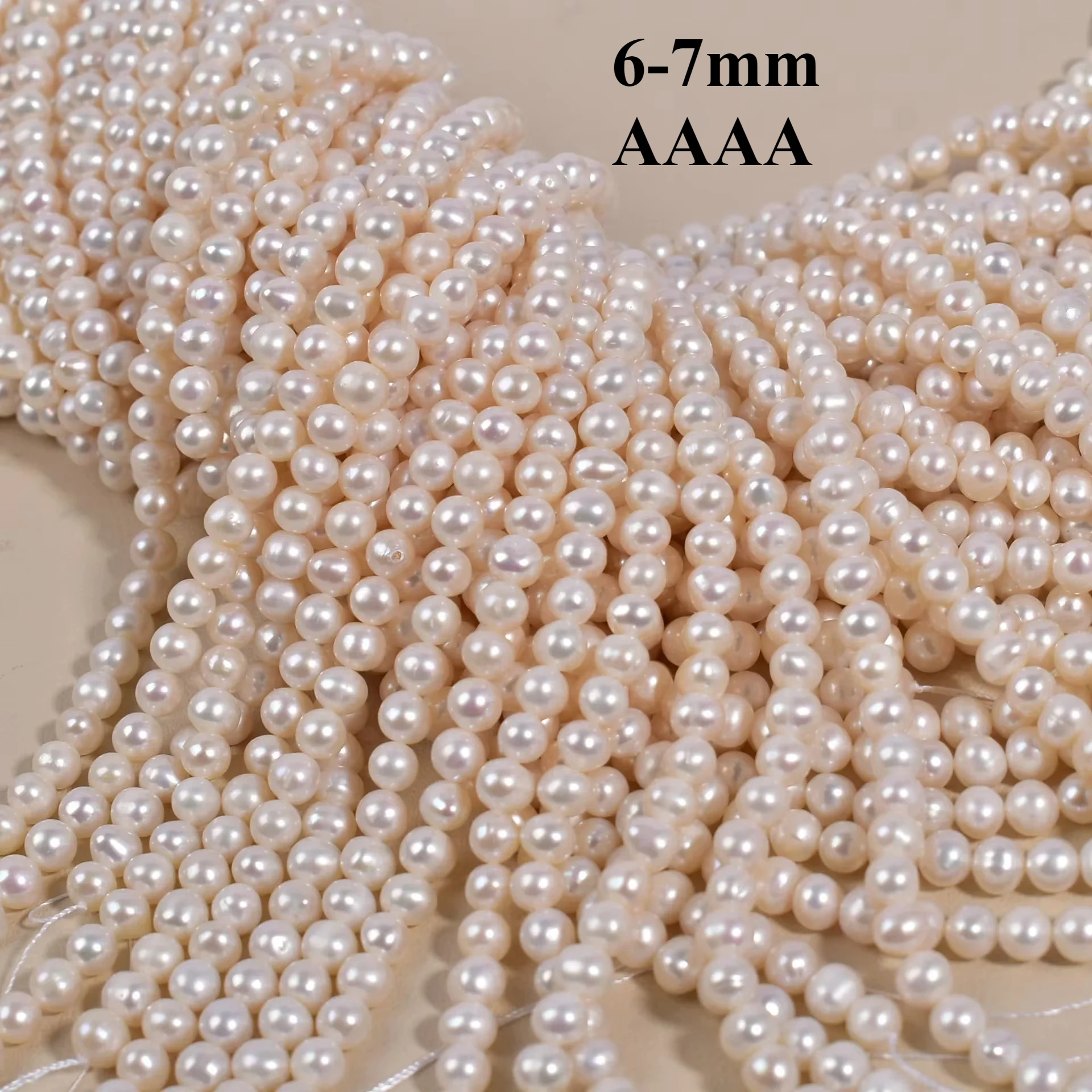 6-7mmAAAA Iridescent Buttery Natural Freshwater Round White Pearl Loose Rare Bead Jewelry Make DIY Necklace Bracelet Accessories
6-7mmAAAA Iridescent Buttery Natural Freshwater Round White Pearl Loose Rare Bead Jewelry Make DIY Necklace Bracelet Accessories