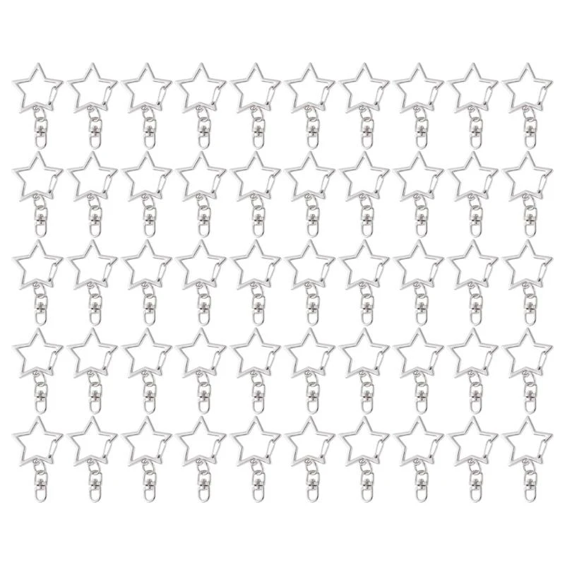 Multipacks of 50 Star Lobster Clasps and Rings Elegant Charm Accessory for Keychain and Jewelry Crafting Daily Use 55KA
Multipacks of 50 Star Lobster Clasps and Rings Elegant Charm Accessory for Keychain and Jewelry Crafting Daily Use 55KA