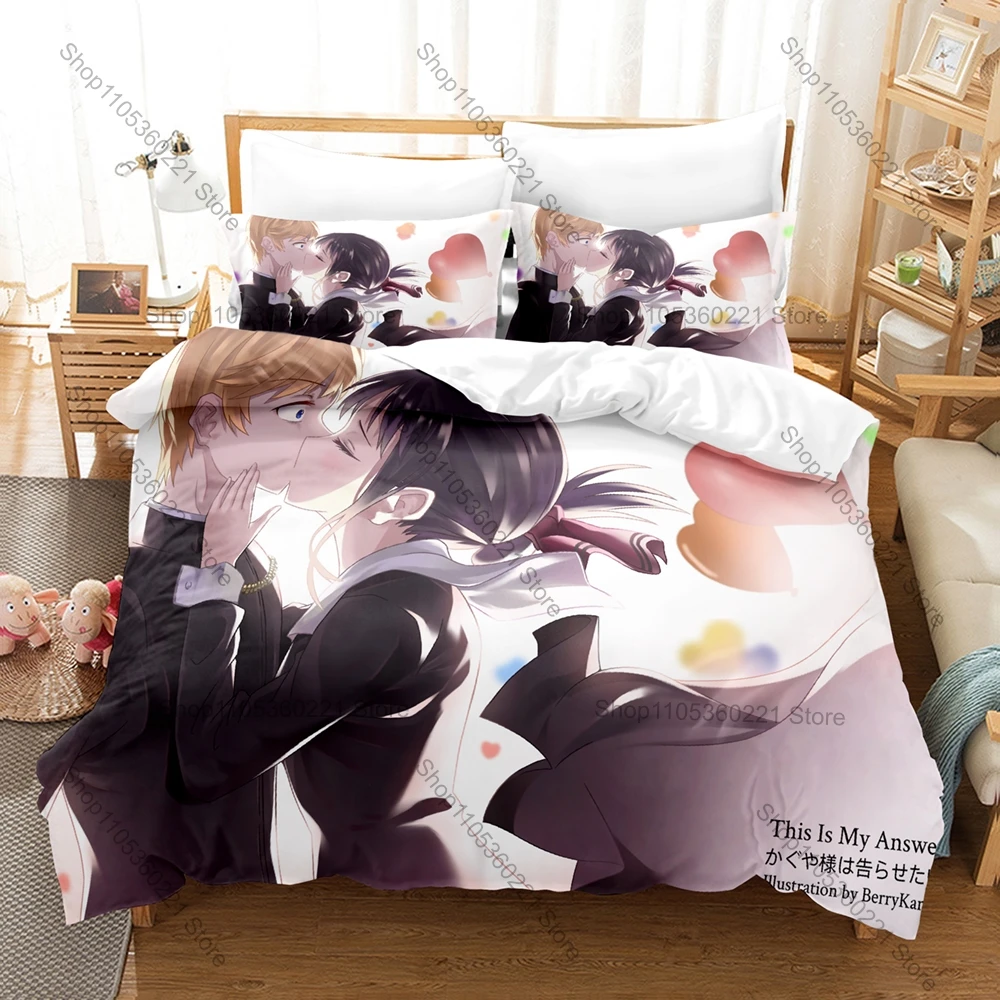 Cool Kaguya-sama Love is War Anime Bedding Set 1 Duvet Cover + 2 Pillowcases Shinomiya Kaguya Student Council Bedroom Decor
Cool Kaguya-sama Love is War Anime Bedding Set 1 Duvet Cover + 2 Pillowcases Shinomiya Kaguya Student Council Bedroom Decor