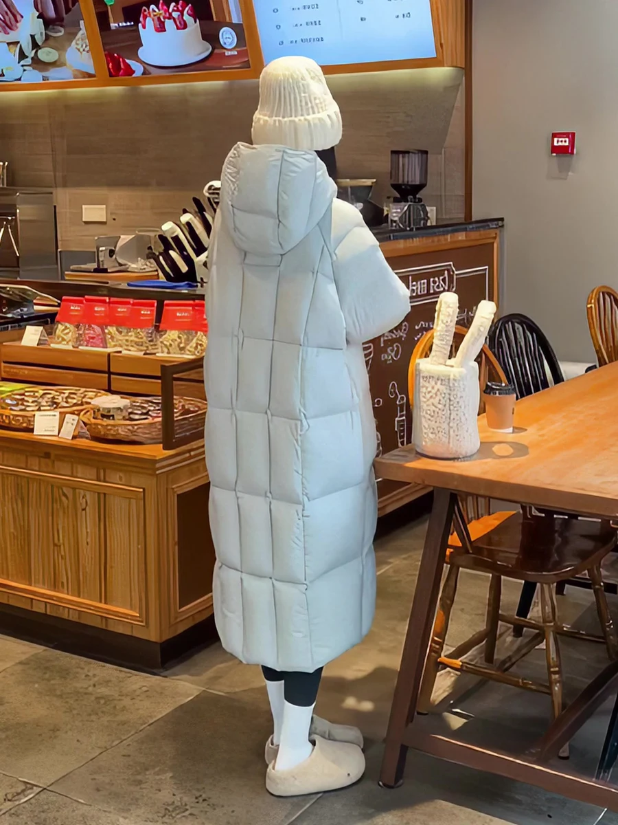 New Winter 2026 Women's Light Blue 90% White Duck down Long Puffer Jacket Coat Stylish Commute Korean Style Polyester Fiber
New Winter 2026 Women's Light Blue 90% White Duck down Long Puffer Jacket Coat Stylish Commute Korean Style Polyester Fiber