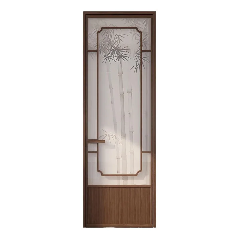 Song aesthetic bamboo shadow glass door new Chinese walnut aluminum bathroom tea room kitchen bathroom swing door
Song aesthetic bamboo shadow glass door new Chinese walnut aluminum bathroom tea room kitchen bathroom swing door