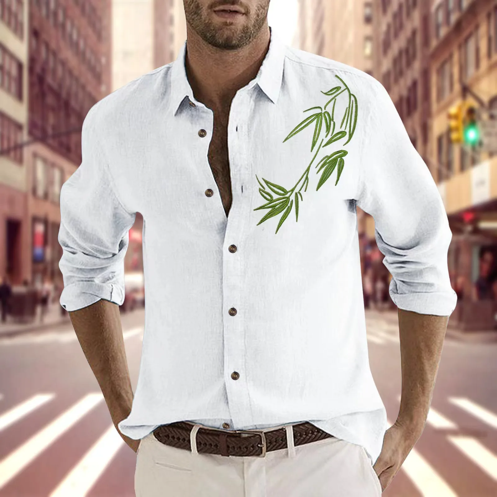 Spring And Fall New Style Men's Cotton Linen Shirt Fashion Comfortable Lapel Solid Color Classic Embroidery Long Sleeve Cardigan
Spring And Fall New Style Men's Cotton Linen Shirt Fashion Comfortable Lapel Solid Color Classic Embroidery Long Sleeve Cardigan