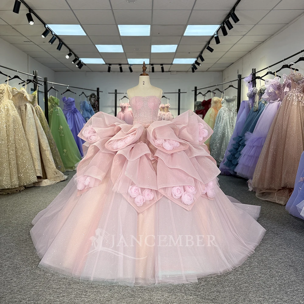 Розовое бальное платье принцессы, платья Quinceanera с аппликациями без бретелек и блестками, милое платье 16, Vestidos De 15 Anos по индивидуальному заказу
Розовое бальное платье принцессы, платья Quinceanera с аппликациями без бретелек и блестками, милое платье 16, Vestidos De 15 Anos по индивидуальному заказу