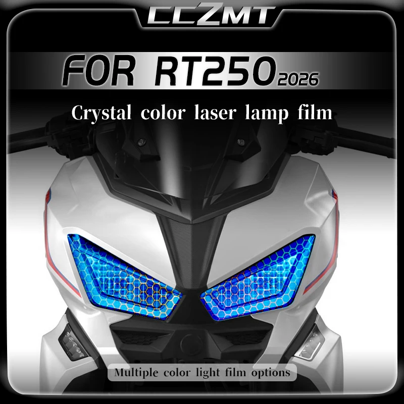 For CYCLONE RT250 2026 headlight protective film honeycomb laser sticker smoked black tail light film modified accessories
For CYCLONE RT250 2026 headlight protective film honeycomb laser sticker smoked black tail light film modified accessories