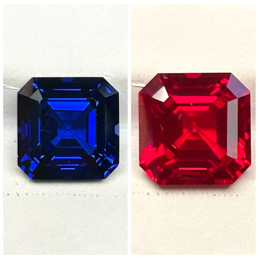 Meisidian Asscher Cut 5x5mm to 12x12mm Lab Grown Pigeon Blood Red Ruby Gemstone Royal Blue Sapphire Stone
Meisidian Asscher Cut 5x5mm to 12x12mm Lab Grown Pigeon Blood Red Ruby Gemstone Royal Blue Sapphire Stone