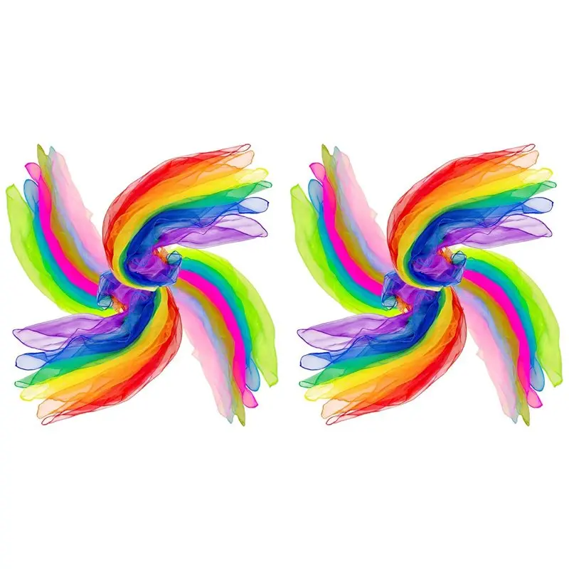 NEW-Dance Scarves, 12 Colors 48 PCS Juggling Scarves For Dancing Music Actives Scarves For Toddlers Children Movement Game
NEW-Dance Scarves, 12 Colors 48 PCS Juggling Scarves For Dancing Music Actives Scarves For Toddlers Children Movement Game