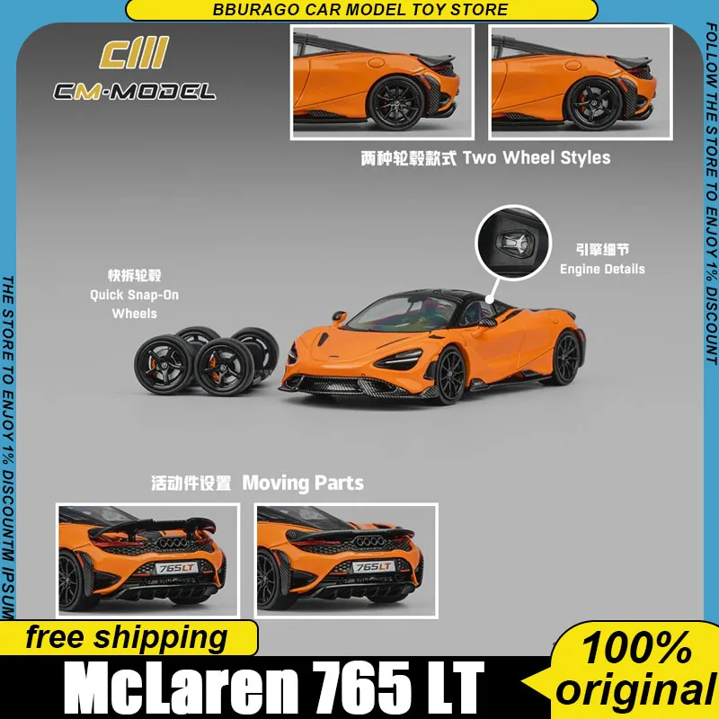 Pre-Sale Cm Model 1:64 Diecast Car Model Mclaren 765lt With Quick Snap On Wheels And Moving Parts Details For Collectors Toy Boy
Pre-Sale Cm Model 1:64 Diecast Car Model Mclaren 765lt With Quick Snap On Wheels And Moving Parts Details For Collectors Toy Boy