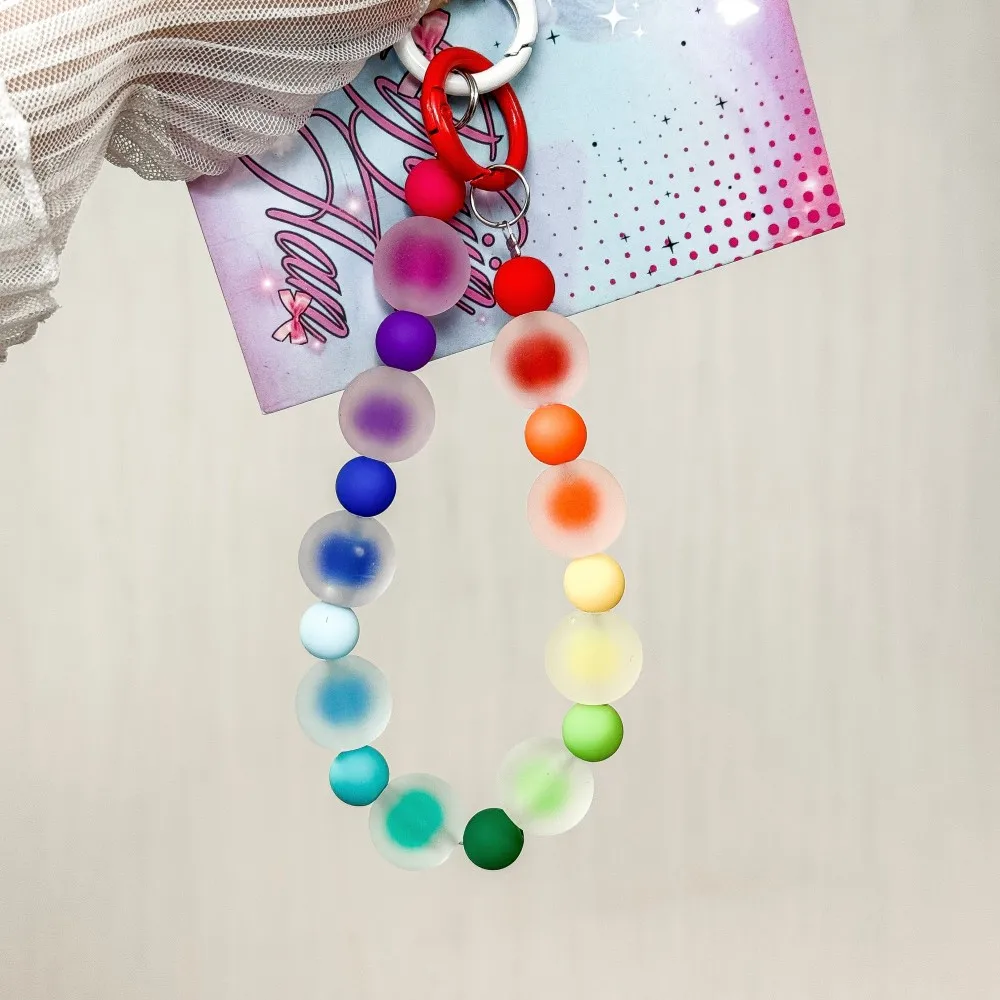 New Color Dopamine Scrub Skin Beads Unique Personality Cute Mobile Phone Chain Short Wrist Pendant Bead Wrist Strap Ins Keychain
New Color Dopamine Scrub Skin Beads Unique Personality Cute Mobile Phone Chain Short Wrist Pendant Bead Wrist Strap Ins Keychain