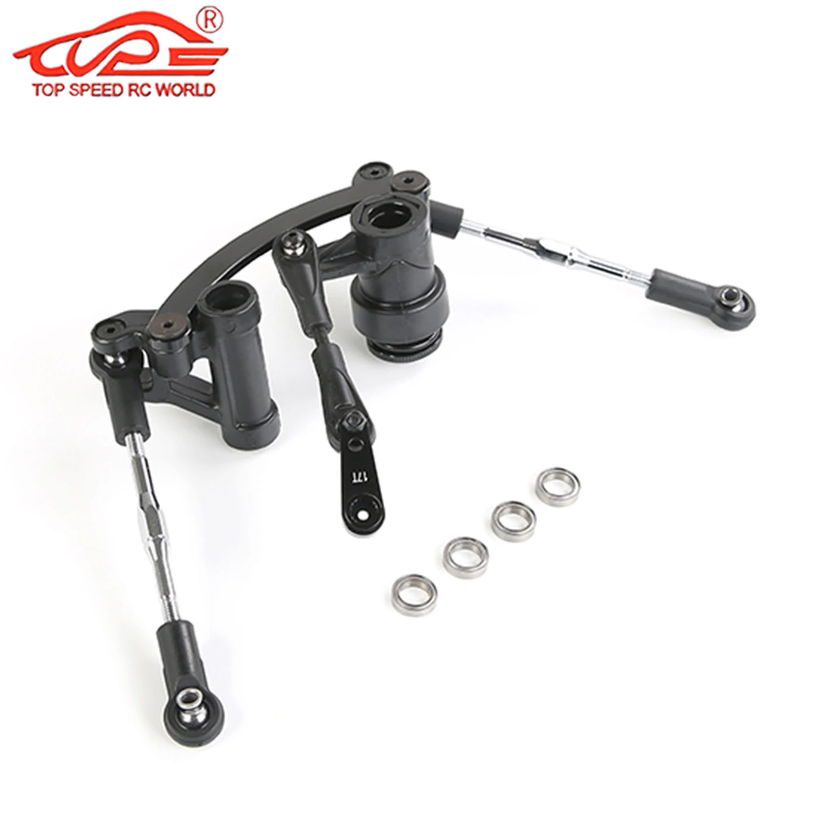 Upgrade Steering Assembly with Tie Rod and CNC Metal Rocker Arm for 1/5 Scale Rc Car Gas Losi 5ive T ROFUN ROVAN LT KingmotorX2
Upgrade Steering Assembly with Tie Rod and CNC Metal Rocker Arm for 1/5 Scale Rc Car Gas Losi 5ive T ROFUN ROVAN LT KingmotorX2