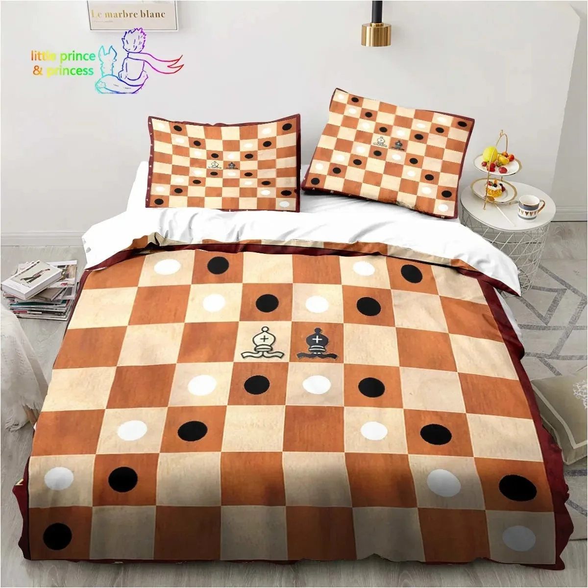 Funny Chess Board Comfortable Duvet Quilt Cover Pillowcase Bedding Set Children Bedroom Decoration Home Textile
Funny Chess Board Comfortable Duvet Quilt Cover Pillowcase Bedding Set Children Bedroom Decoration Home Textile