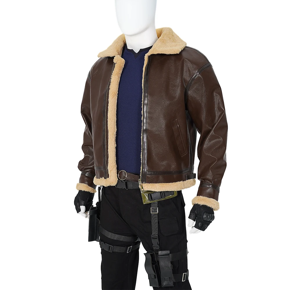 Resident 4 Leon Cosplay Costume Game Leon Scott Kennedy Cosplay Parts Top Pants Straps Battle Suit Halloween Party Outfits Hand
Resident 4 Leon Cosplay Costume Game Leon Scott Kennedy Cosplay Parts Top Pants Straps Battle Suit Halloween Party Outfits Hand