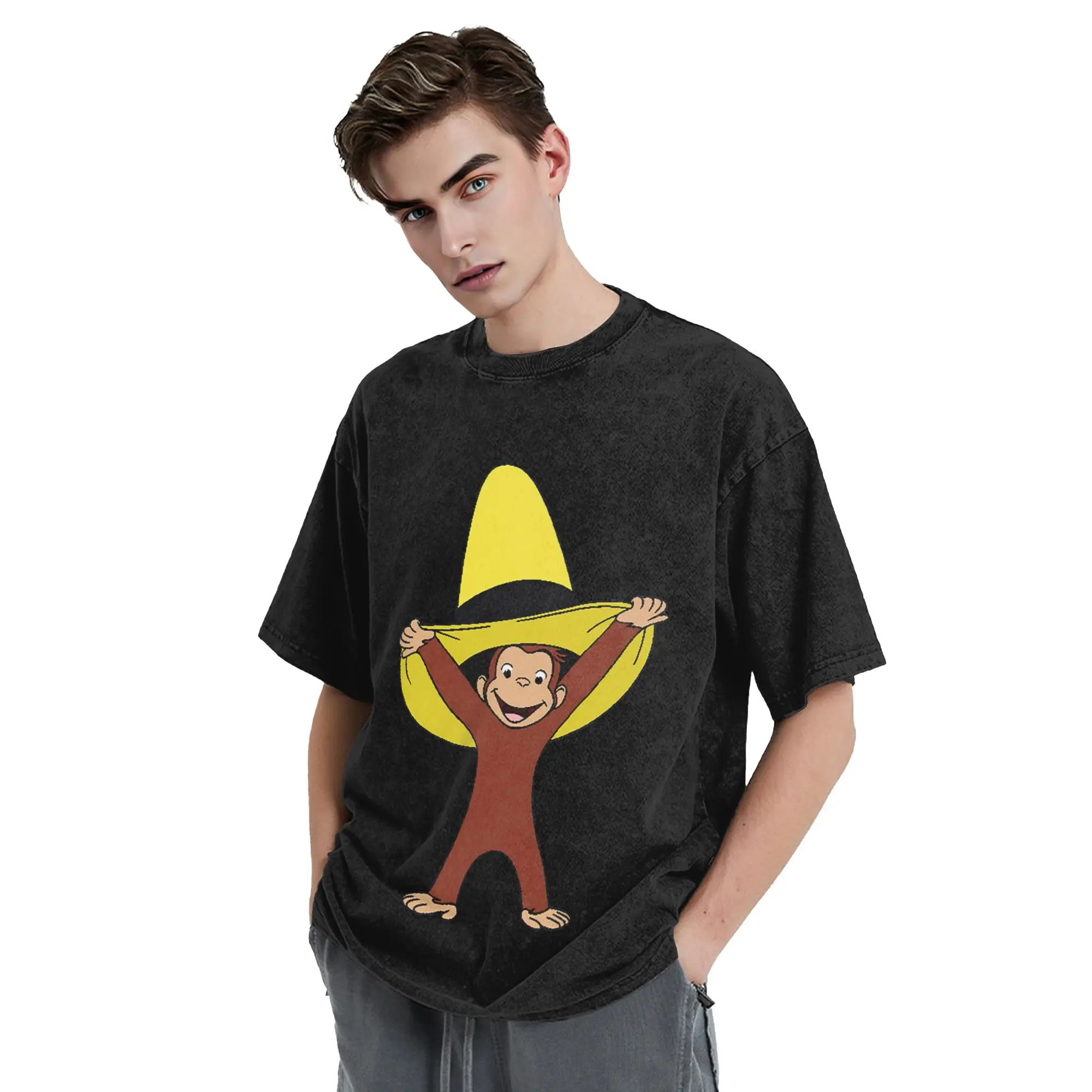 Funky Curious George T-Shirt for Men Cotton Oversized T Shirts Men's Short Sleeve Crew Neck Summer Clothes Tops S-2XL
Funky Curious George T-Shirt for Men Cotton Oversized T Shirts Men's Short Sleeve Crew Neck Summer Clothes Tops S-2XL