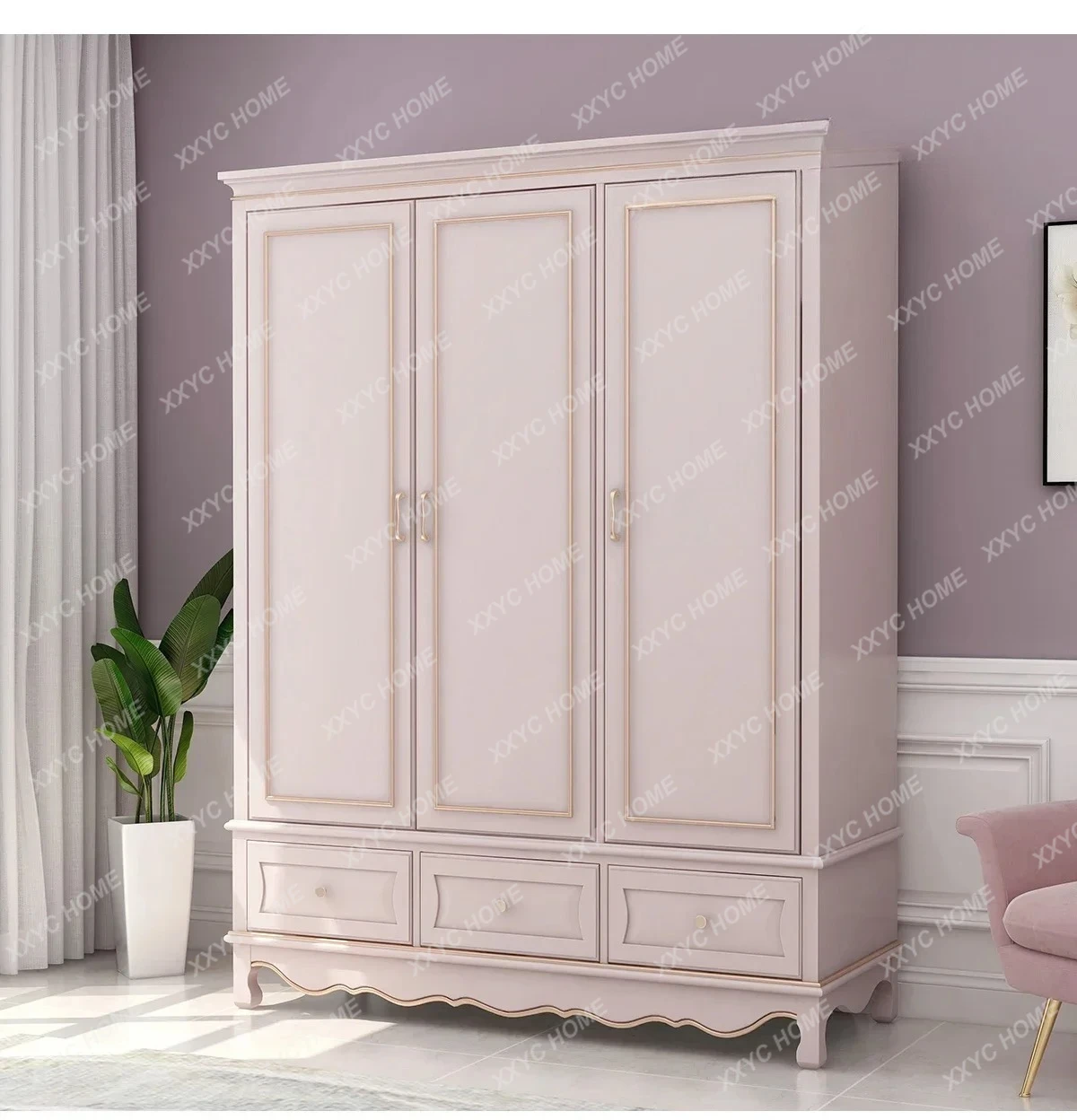Solid Wood Wardrobe Modern Simple Storage Wardrobe Two Doors Hanging Wardrobe Bedroom Furniture
Solid Wood Wardrobe Modern Simple Storage Wardrobe Two Doors Hanging Wardrobe Bedroom Furniture