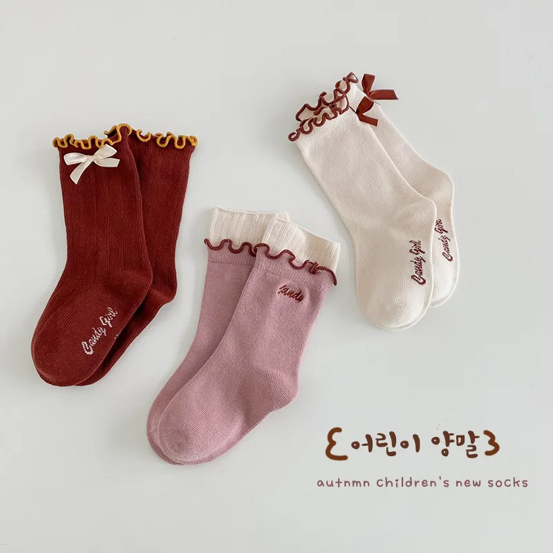 Baby Cotton Socks 3-12Y Girls Fancy Socks Spring Socks Bowknot Decor Little Big GirlsCalf Socks
Baby Cotton Socks 3-12Y Girls Fancy Socks Spring Socks Bowknot Decor Little Big GirlsCalf Socks