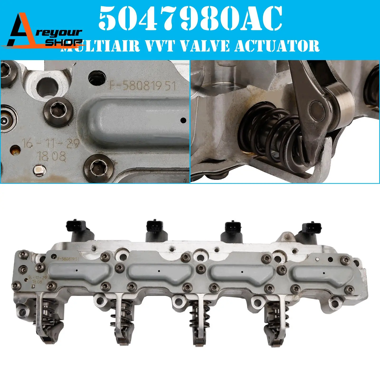 Привод клапана Multiair VVT для Dodge Fiat Jeep 2.4L 2014-2023 5047980AC 
Привод клапана Multiair VVT для Dodge Fiat Jeep 2.4L 2014-2023 5047980AC
