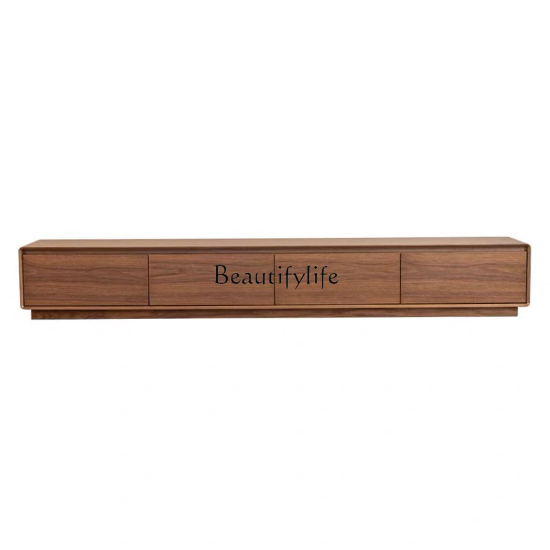 Black walnut all-solid wood TV cabinet small apartment living room log TV cabinet
Black walnut all-solid wood TV cabinet small apartment living room log TV cabinet