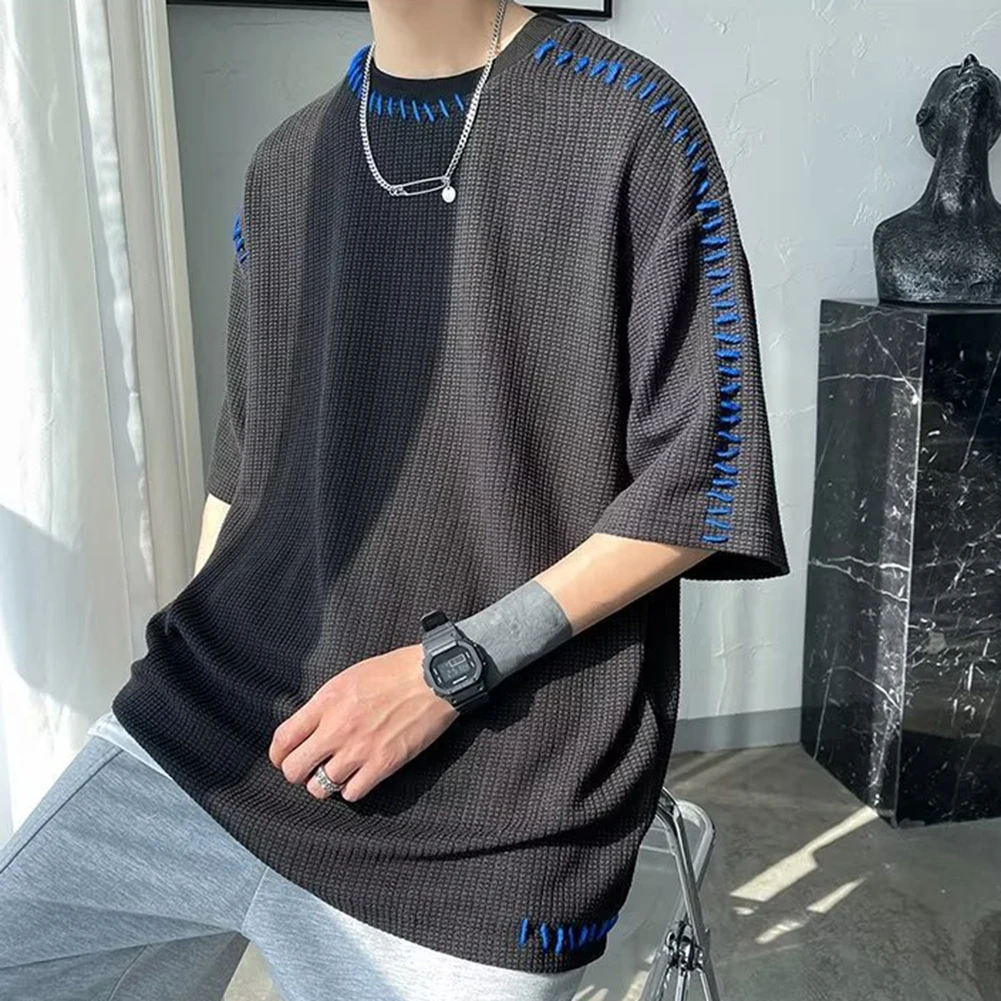 Men T Shirt T Shirt Loose Manual Suture Men Streetwear Half Sleeve Tops Harajuku T Shirts For Men Fashion High Quality Brand New
Men T Shirt T Shirt Loose Manual Suture Men Streetwear Half Sleeve Tops Harajuku T Shirts For Men Fashion High Quality Brand New