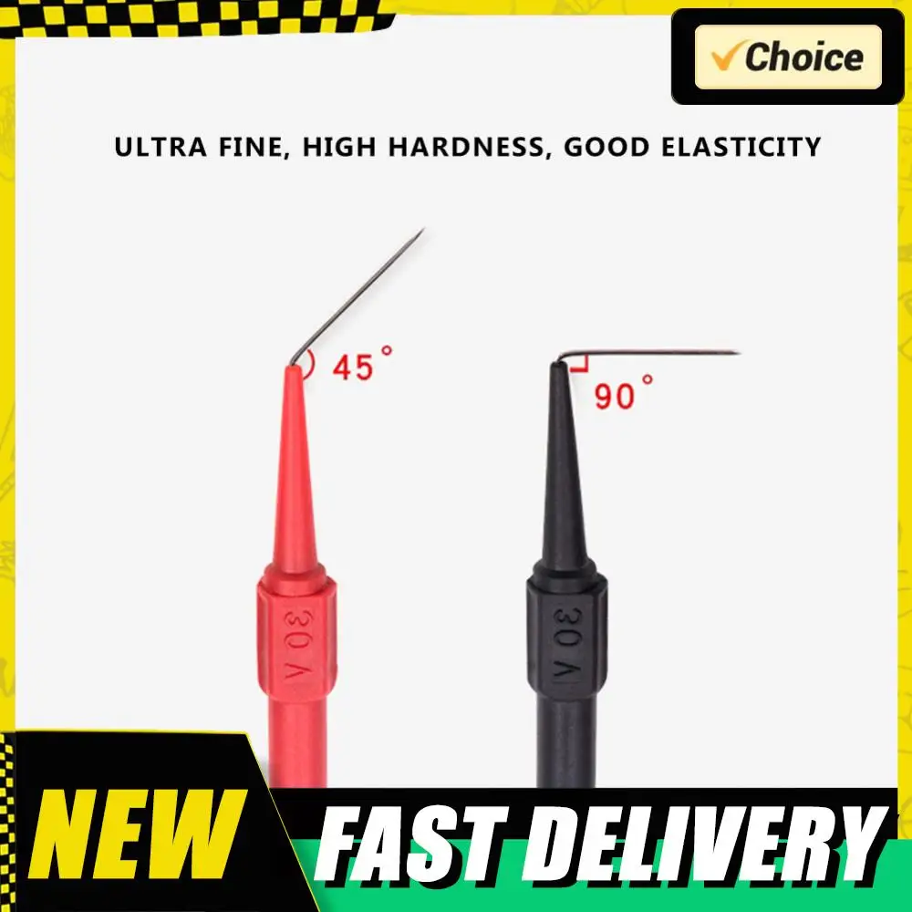 2 шт. иглы для прокалывания изоляции, неразрушающие тестовые щупы для мультиметра, красные/черные нейлоновые иглы для вилки типа «банан»
2 шт. иглы для прокалывания изоляции, неразрушающие тестовые щупы для мультиметра, красные/черные нейлоновые иглы для вилки типа «банан»