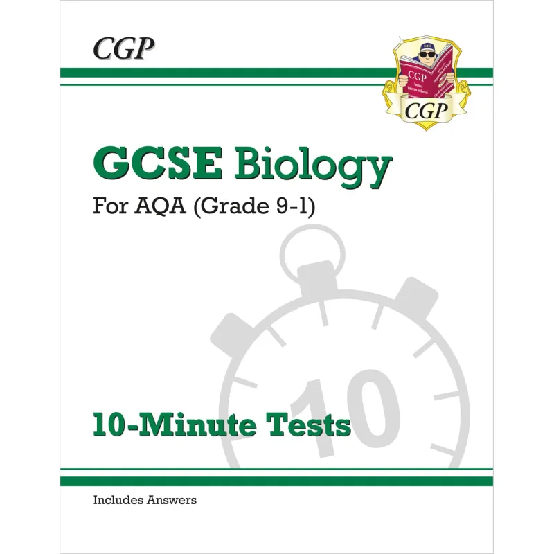 GCSE Biology AQA 10Minute Tests Includes Answers CGP Books Coordination Group Publications 9781782948445 Book
GCSE Biology AQA 10Minute Tests Includes Answers CGP Books Coordination Group Publications 9781782948445 Book