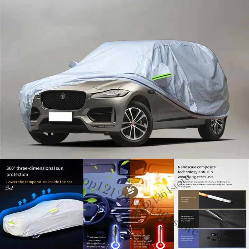 Чехол для автомобиля Jaguar F PACE, наружный защитный чехол для автомобиля, полноразмерные водонепроницаемые чехлы
Чехол для автомобиля Jaguar F PACE, наружный защитный чехол для автомобиля, полноразмерные водонепроницаемые чехлы