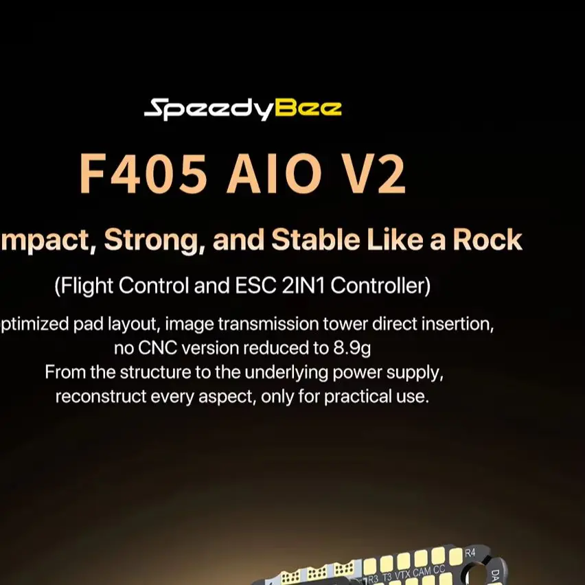 Полетный контроллер SpeedyBee F405 AIO V2 35A 40A ESC 2IN1 с гироскопом ICM-42688, двойным BEC 3-6S, поддержкой DSHOT600/300, DJI O3 O4 Air Unit
Полетный контроллер SpeedyBee F405 AIO V2 35A 40A ESC 2IN1 с гироскопом ICM-42688, двойным BEC 3-6S, поддержкой DSHOT600/300, DJI O3 O4 Air Unit