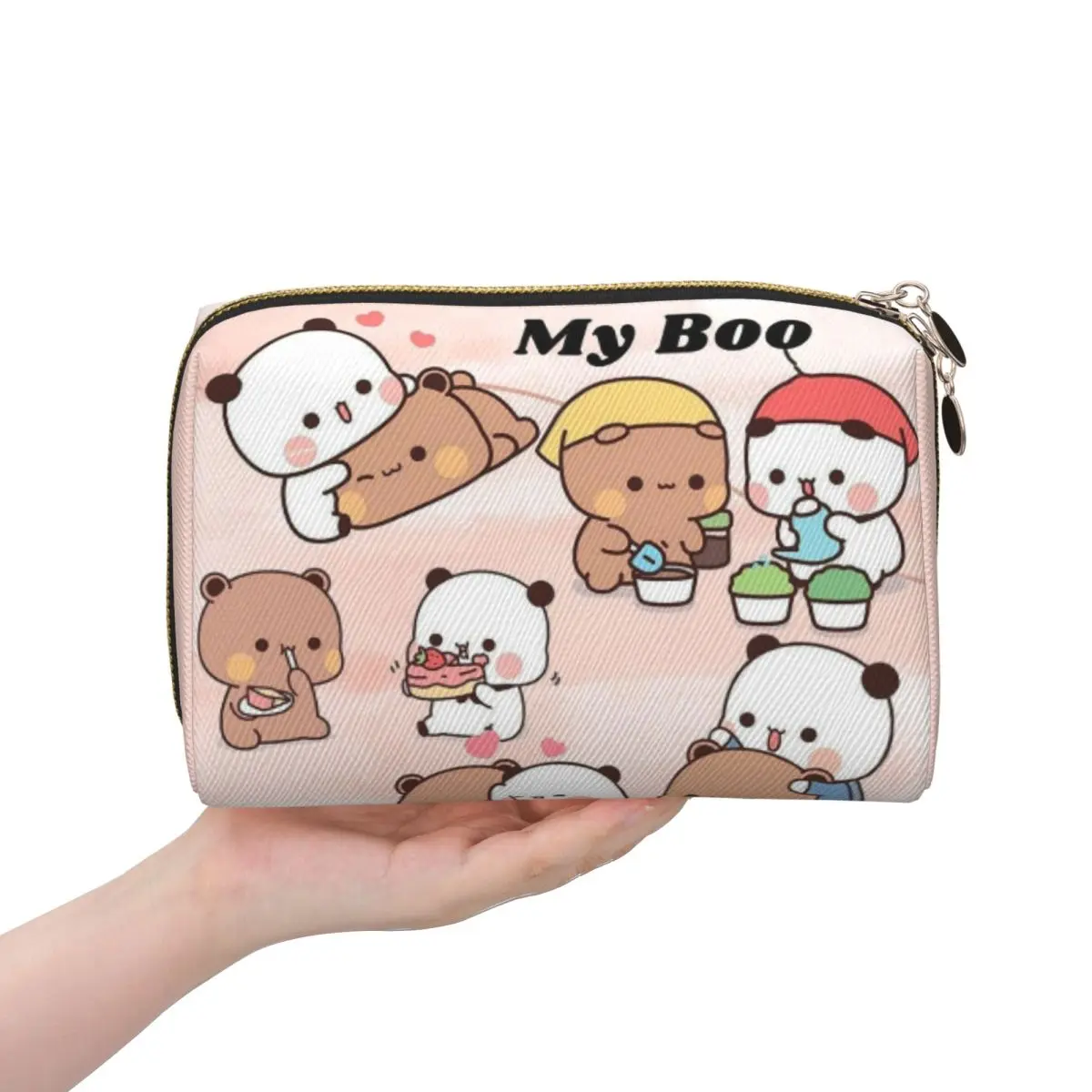 Bubu Dudu Panda Bears Cartoon Women Cosmetic Bag Travel Makeup Organizer Pouch Toiletry Storage Dopp Kit Box
Bubu Dudu Panda Bears Cartoon Women Cosmetic Bag Travel Makeup Organizer Pouch Toiletry Storage Dopp Kit Box