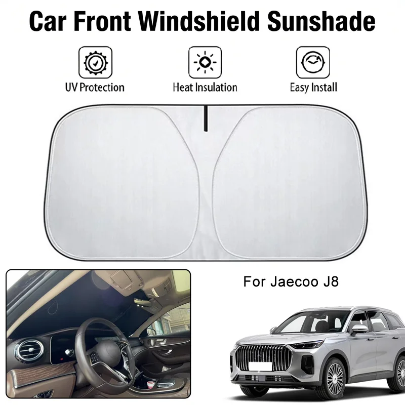 Солнцезащитный чехол на лобовое стекло автомобиля для Jaecoo J8, защита от ультрафиолета, теплоизоляция, аксессуары для защиты салона автомобиля от солнца
Солнцезащитный чехол на лобовое стекло автомобиля для Jaecoo J8, защита от ультрафиолета, теплоизоляция, аксессуары для защиты салона автомобиля от солнца