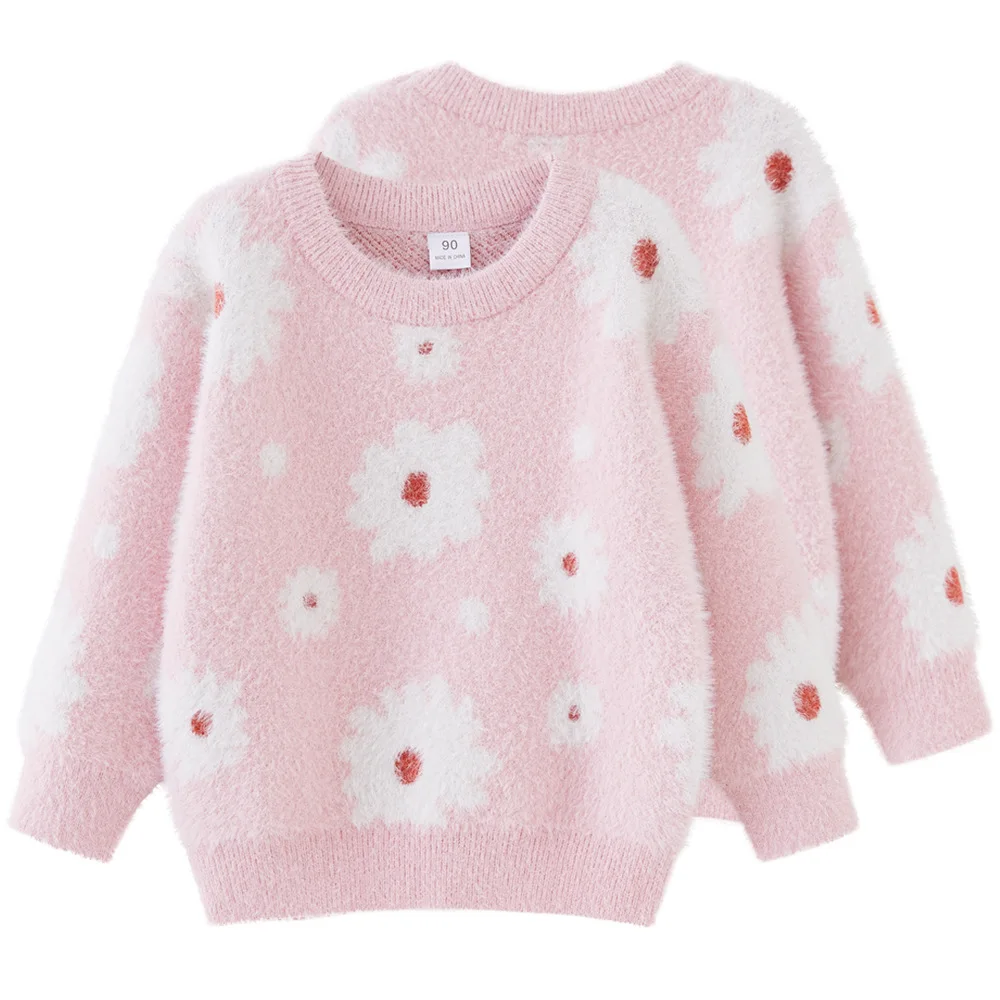 Autumn Winter Children Girl Sweater Cotton Floral Printed Infant Baby Girl Pullovers Round Collar Velvet Little Girl Undershirts
Autumn Winter Children Girl Sweater Cotton Floral Printed Infant Baby Girl Pullovers Round Collar Velvet Little Girl Undershirts