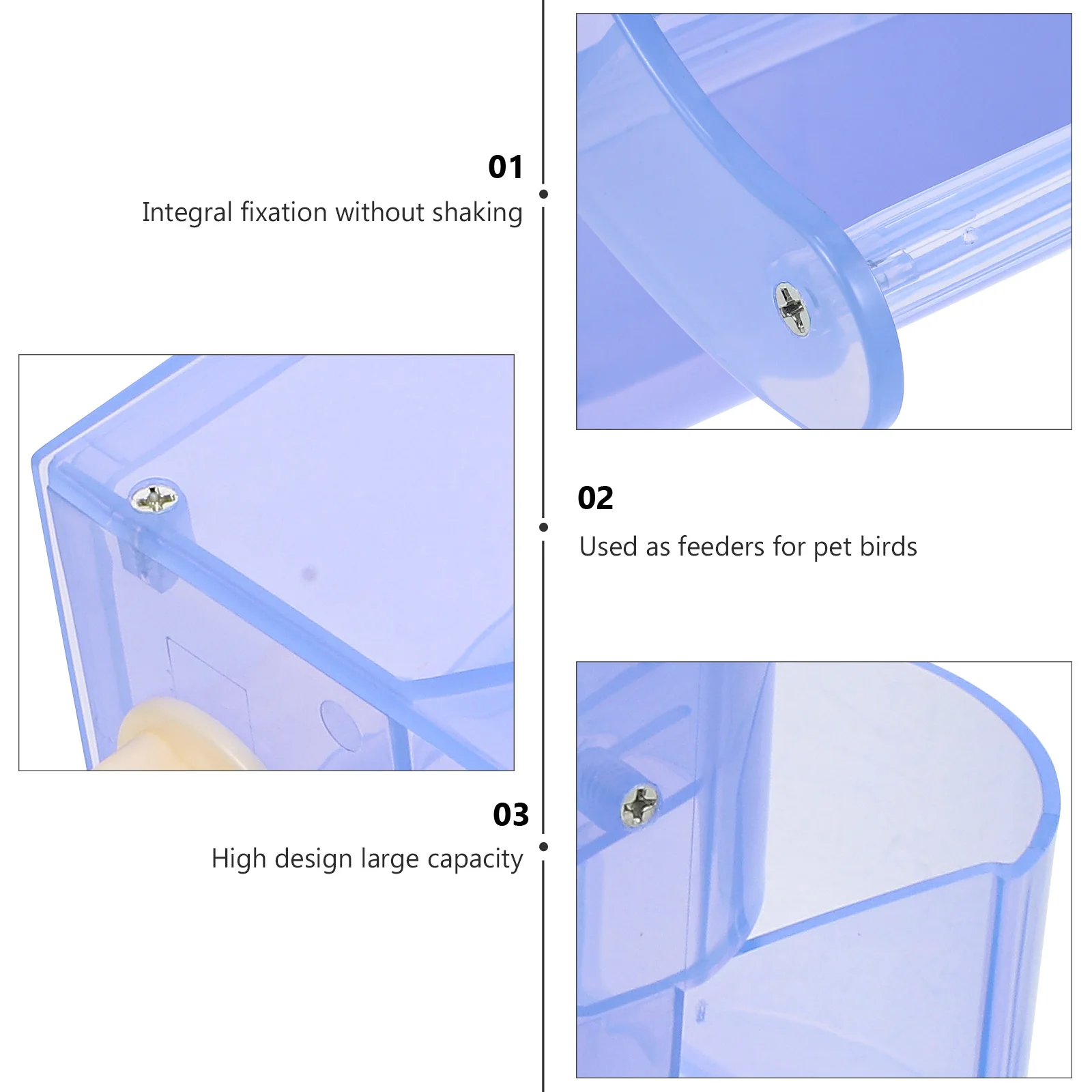 Pet Parrot Feeder High Design Wear Resistant Bird Feeding Bowl for Multiple Birds Food Holder Birds Feeder Accessories
Pet Parrot Feeder High Design Wear Resistant Bird Feeding Bowl for Multiple Birds Food Holder Birds Feeder Accessories